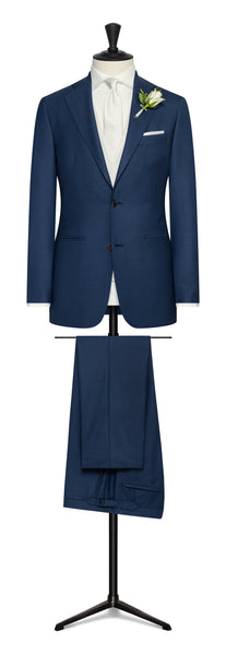 Wedding Suit - royal blue s130 wool twill