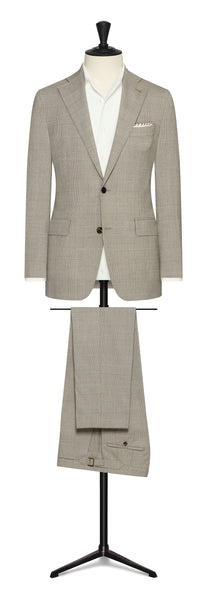 Spring / Summer 23 /  l.sand stretch wool blend with glencheck