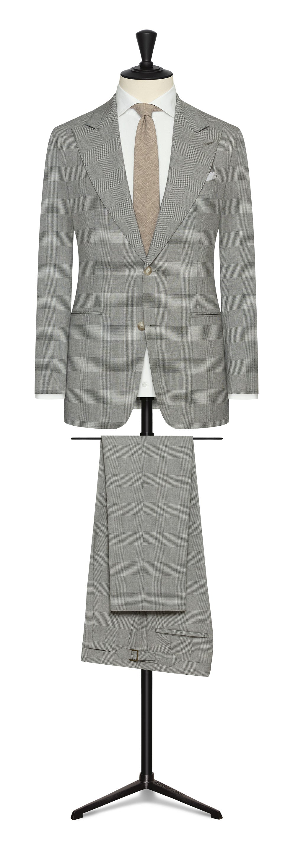 Spring / Summer 23 /  l.grey stretch wool blend with glencheck