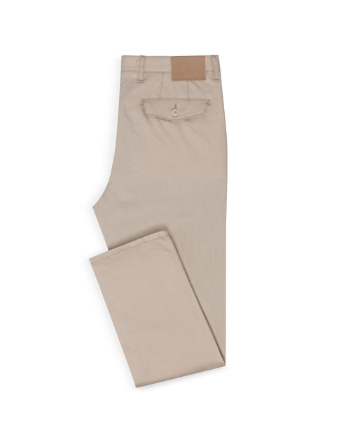 CHINOS - CUSTOM MADE sand twill stretch