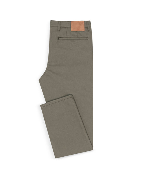 CHINOS - CUSTOM MADE -   dusty olive twill stretch