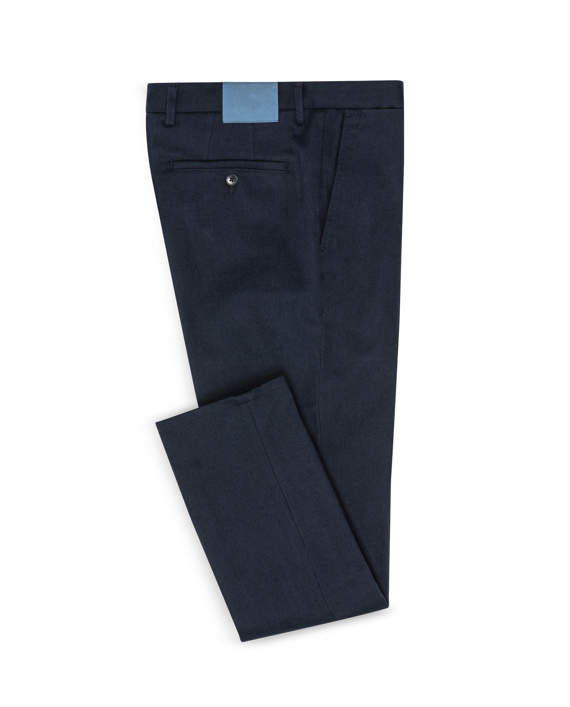 CHINOS - CUSTOM MADE -   midnight blue twill stretch