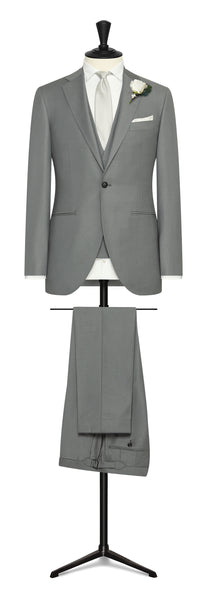 EVENT SUIT  grey s120 wool sablé