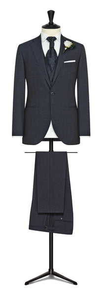 EVENT SUIT  grey s120 wool sablé