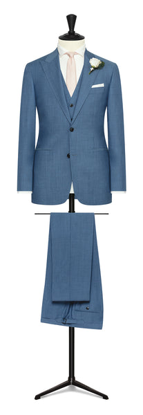 EVENT SUIT   slate blue solaro s100 wool