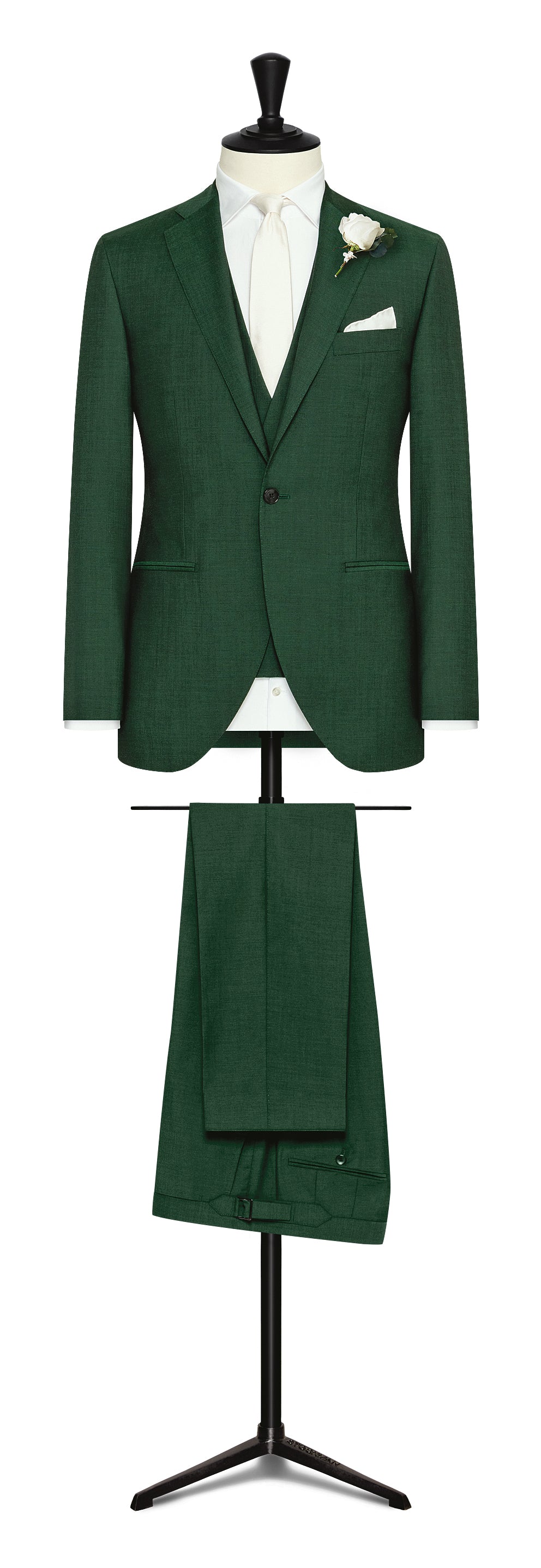 EVENT SUIT -    sage green solaro s100 wool