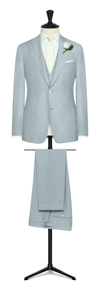 EVENT SUIT -  l.grey s100 wool faille