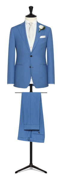 EVENT SUIT -   dusty blue s100 wool faille