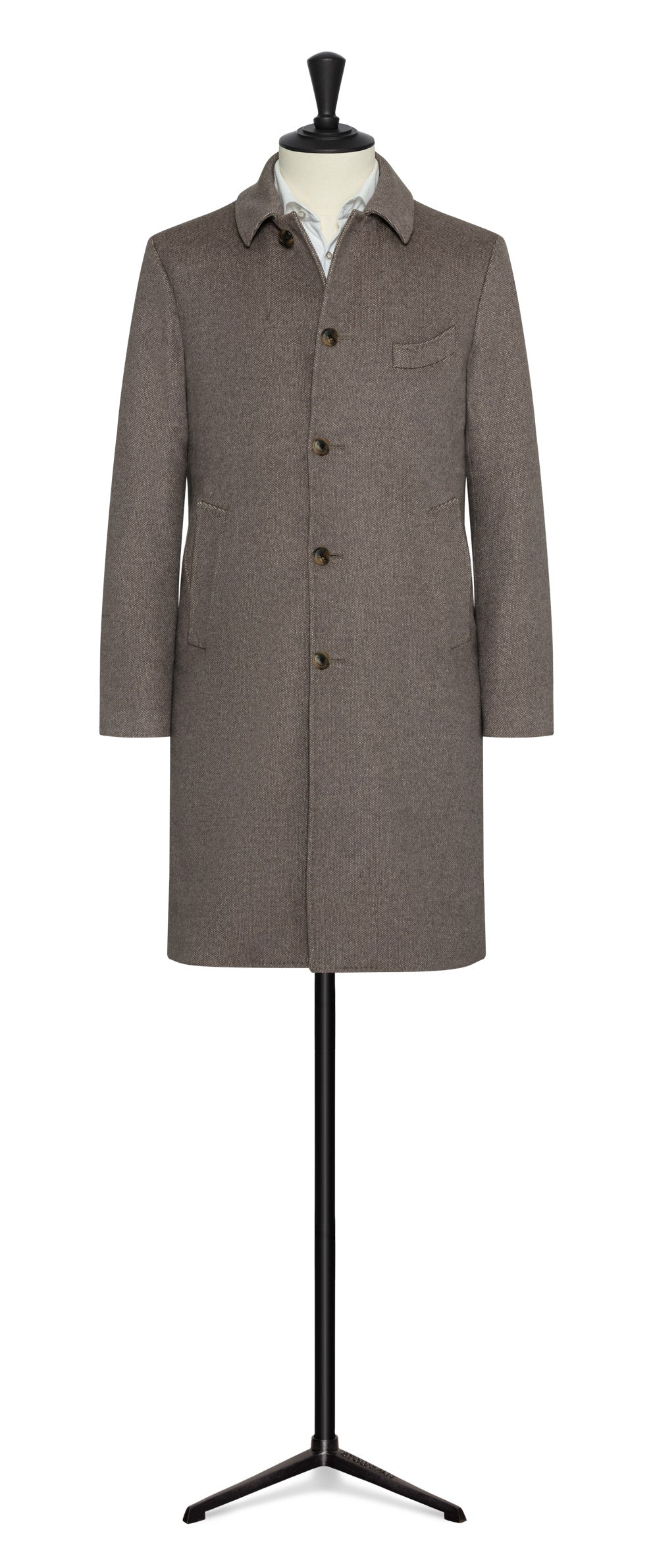 1 Row 5 Buttoned WOOL CUSTOM COAT