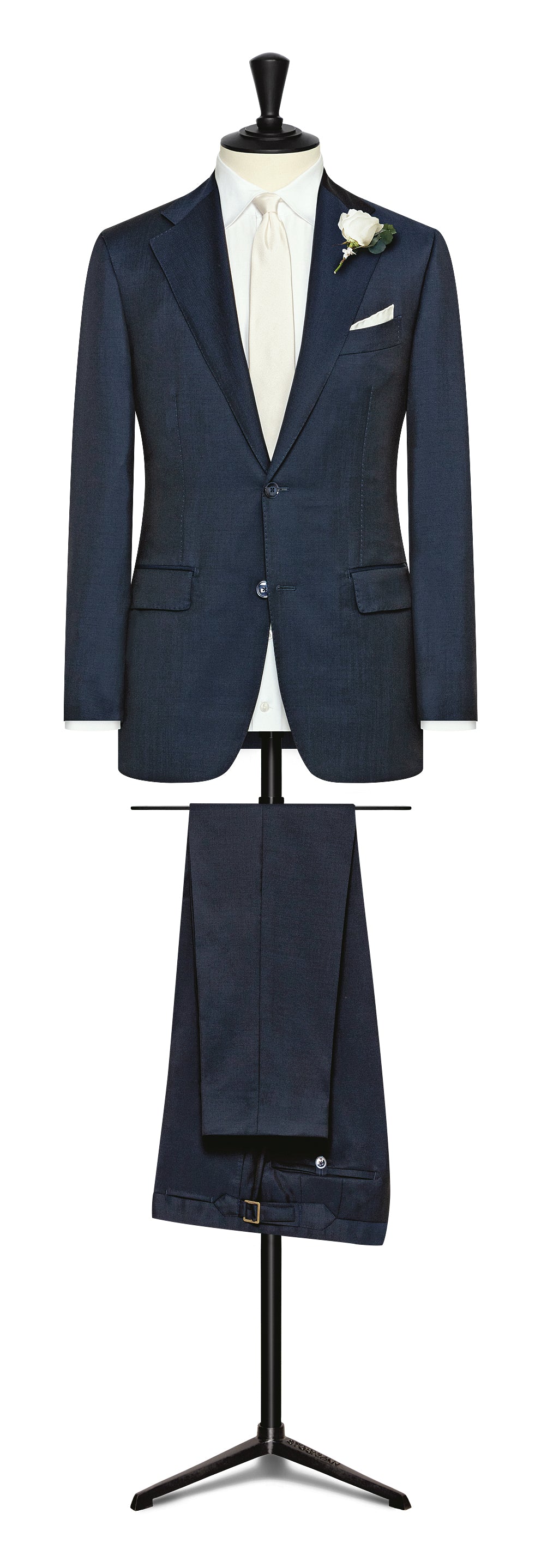 Wedding Suit - d.blue twill wool-mohair