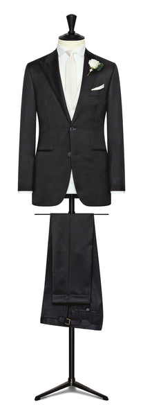 Wedding Suit - midnight blue twill wool-mohair